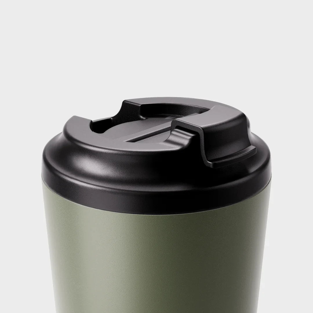 Fressko Khaki Reusable Travel Mug Stainless Steel