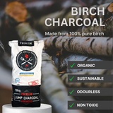 Globaltic Birch Lumpwood Charcoal - 10kg