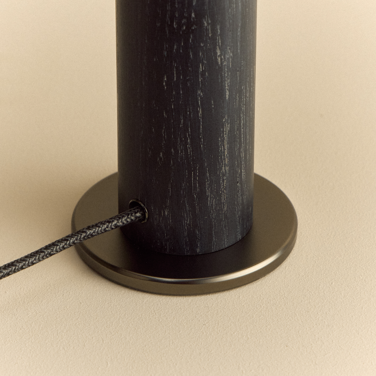 Tala Knuckle Table Lamp in Blackened Oak Oval D2W