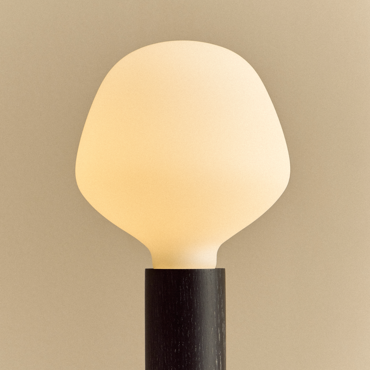 Tala Knuckle Table Lamp in Blackened Oak with Enno Bulb
