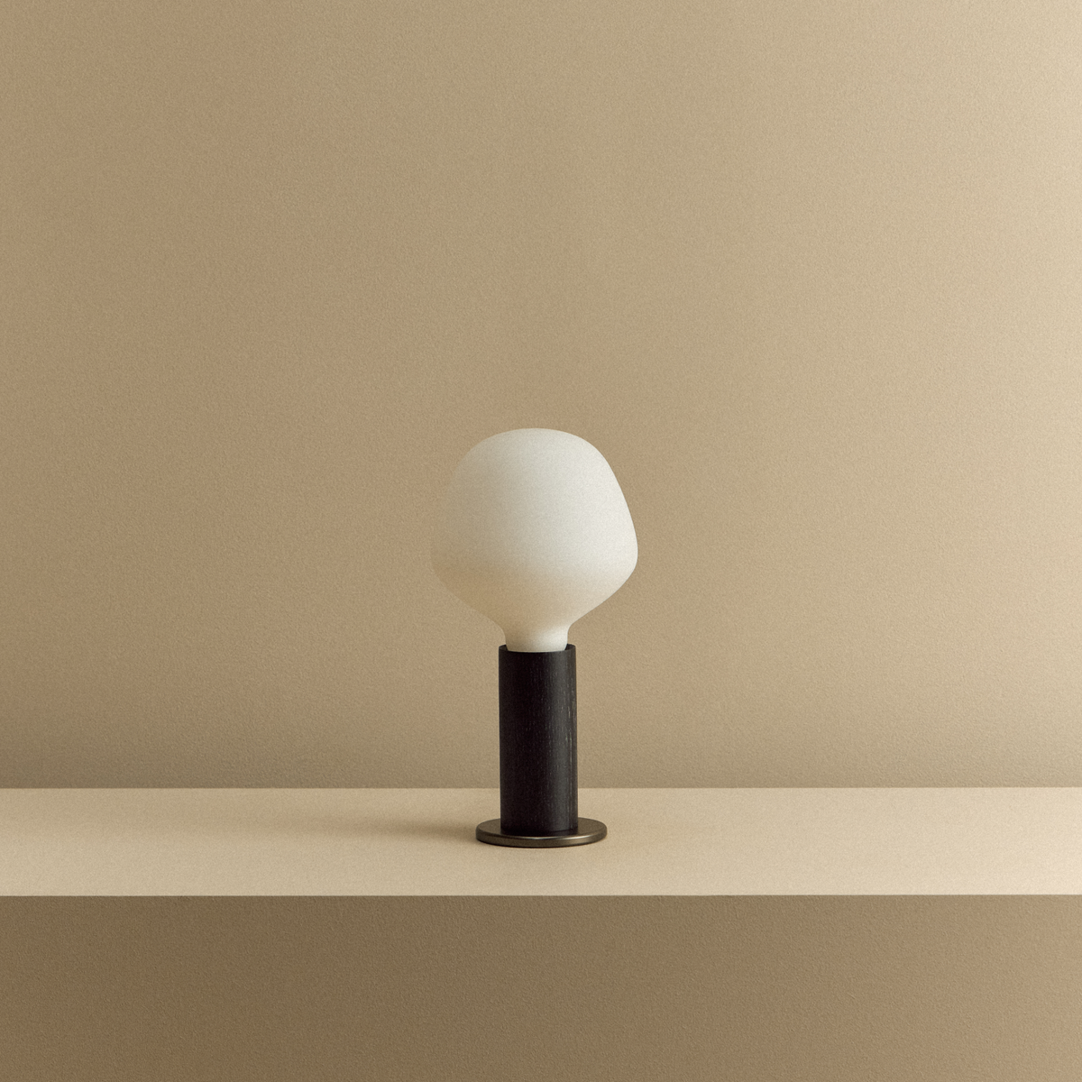 Tala Knuckle Table Lamp in Blackened Oak with Enno Bulb