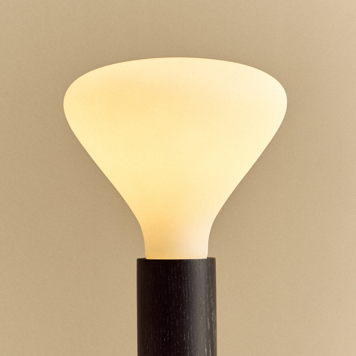 Tala Knuckle Table Lamp in Blackened Oak with Noma Bulb