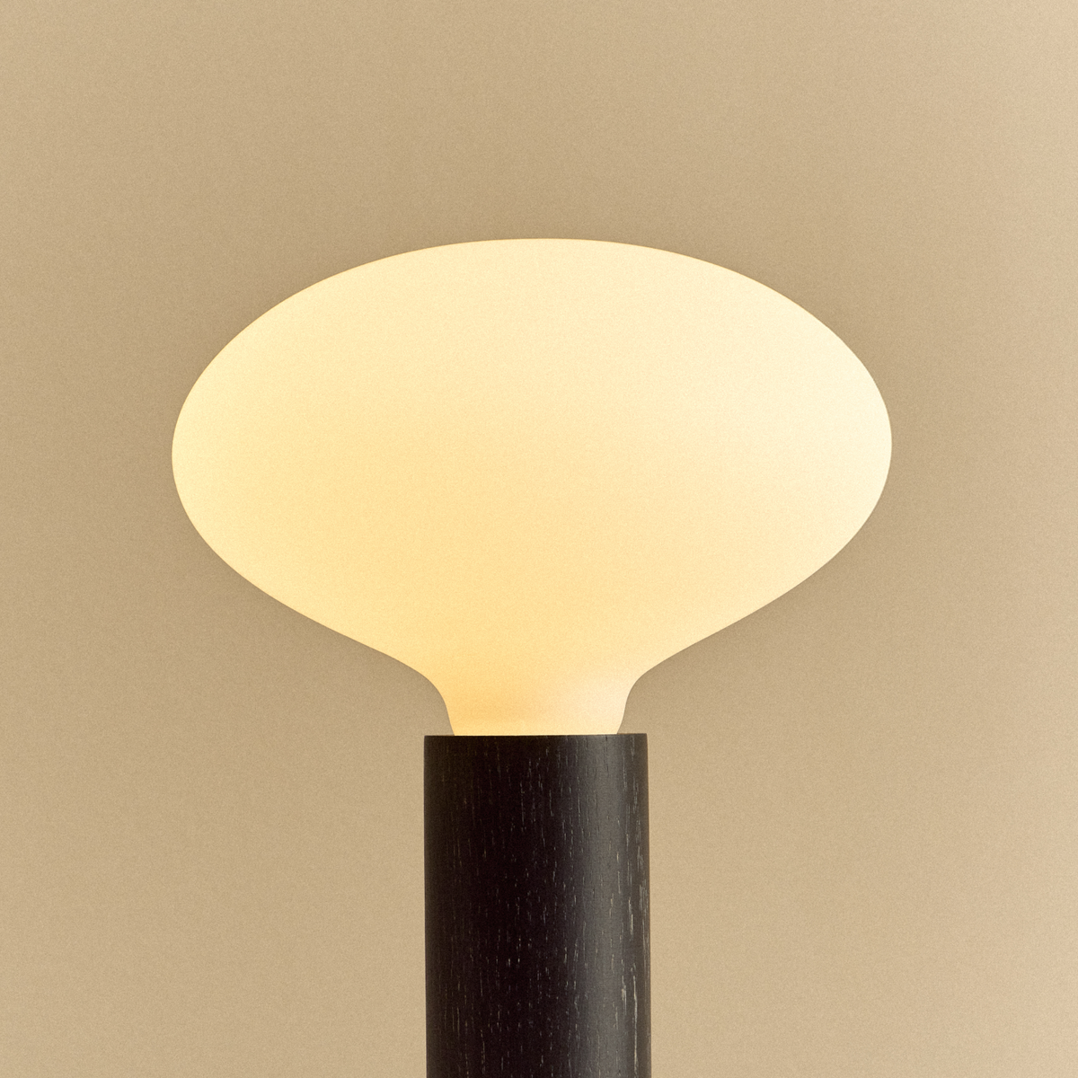 Tala Knuckle Table Lamp in Blackened Oak Oval D2W
