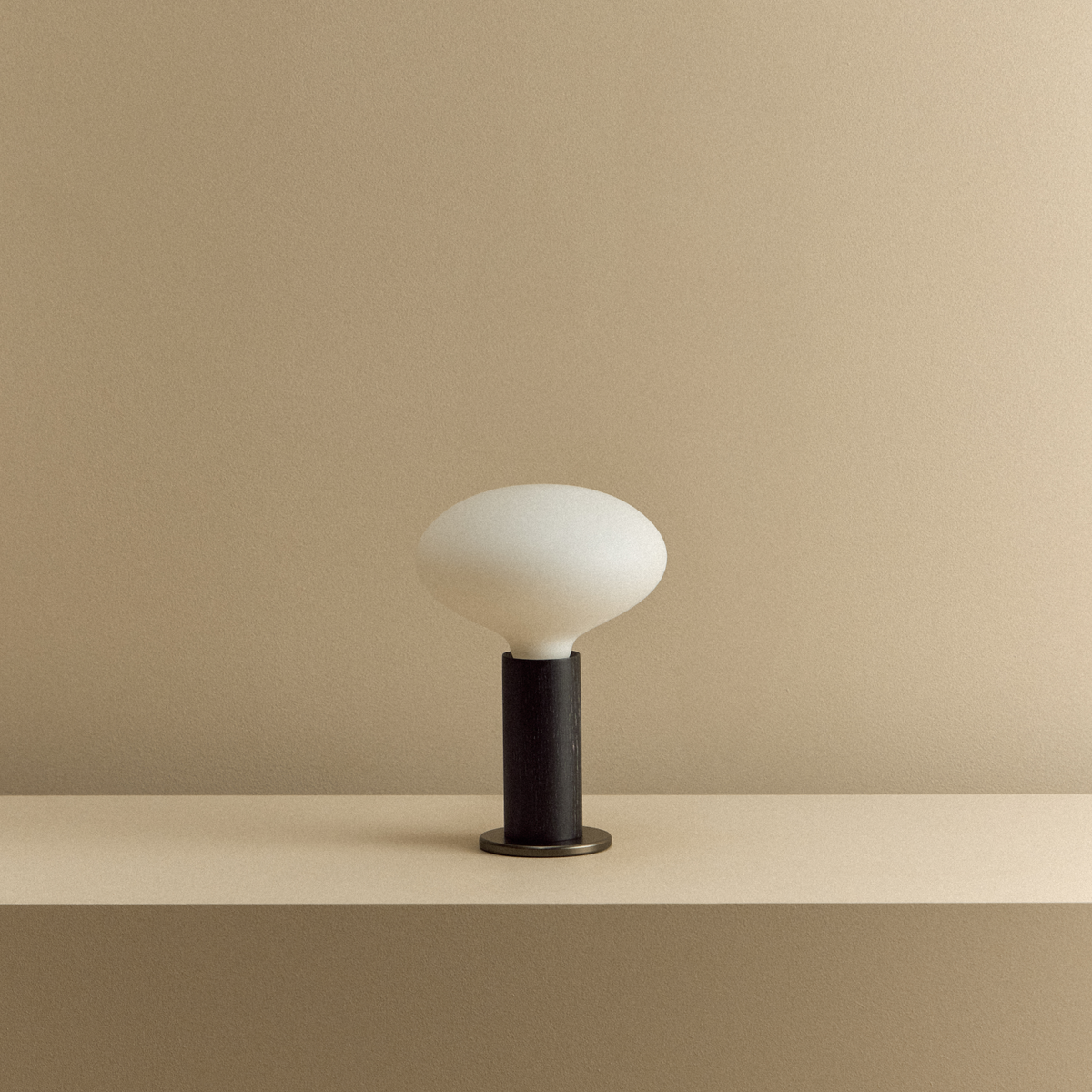 Tala Knuckle Table Lamp in Blackened Oak Oval D2W