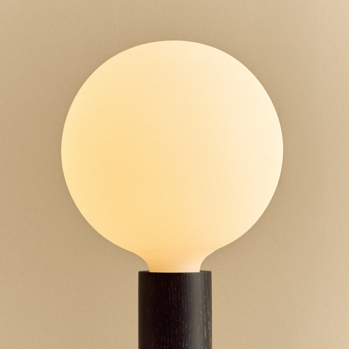 Tala Knuckle Table Lamp Blackened Oak + Sphere IV