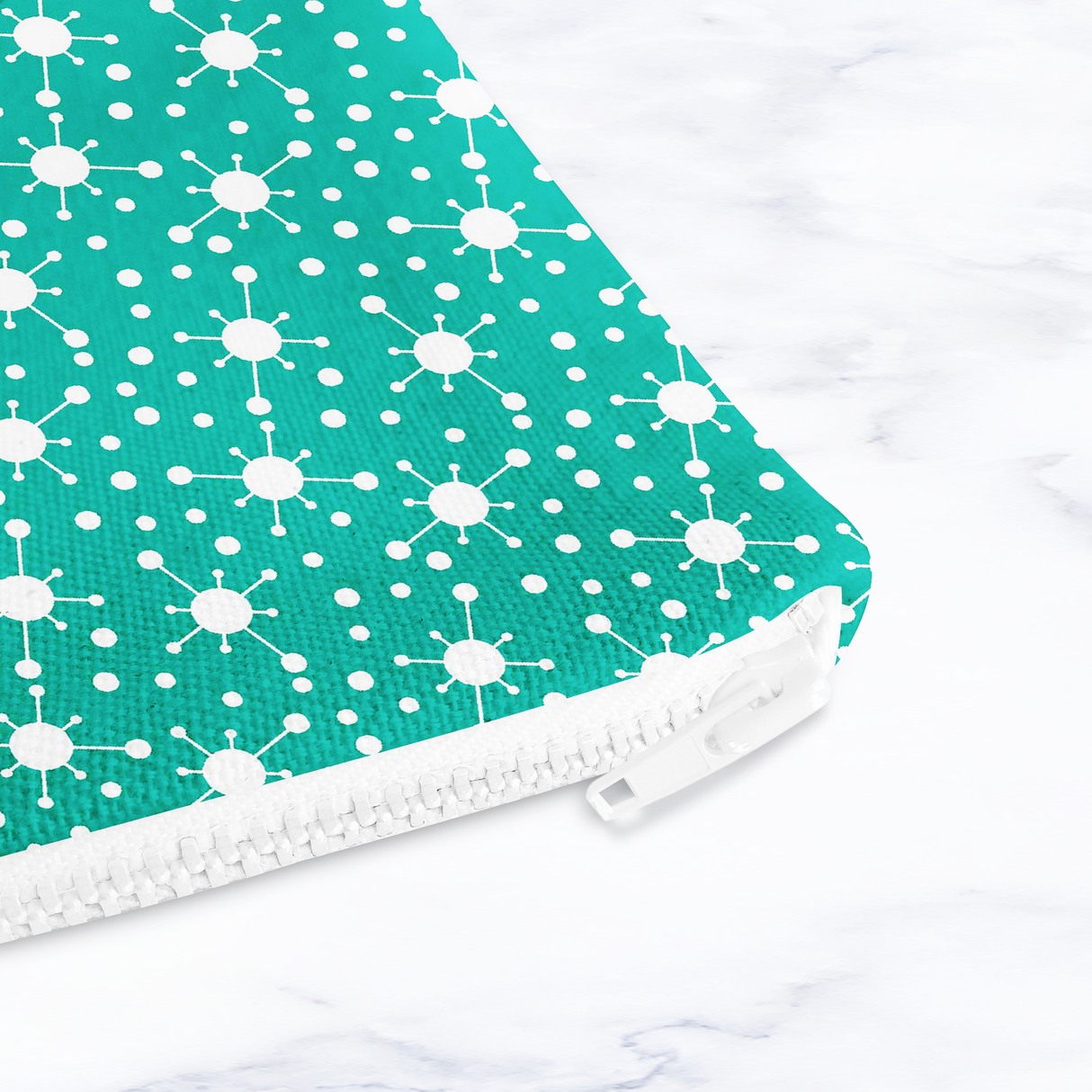 Shadowbright Turquoise Blue Retro Make Up bag - 24cm x 19cm