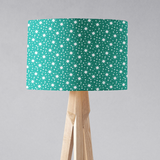 Shadowbright Ceiling or Table Turquoise and White Retro Lampshade