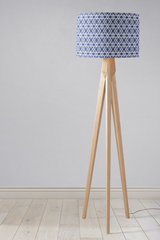 Shadowbright Blue and White Lines Ceiling or Table Lampshade