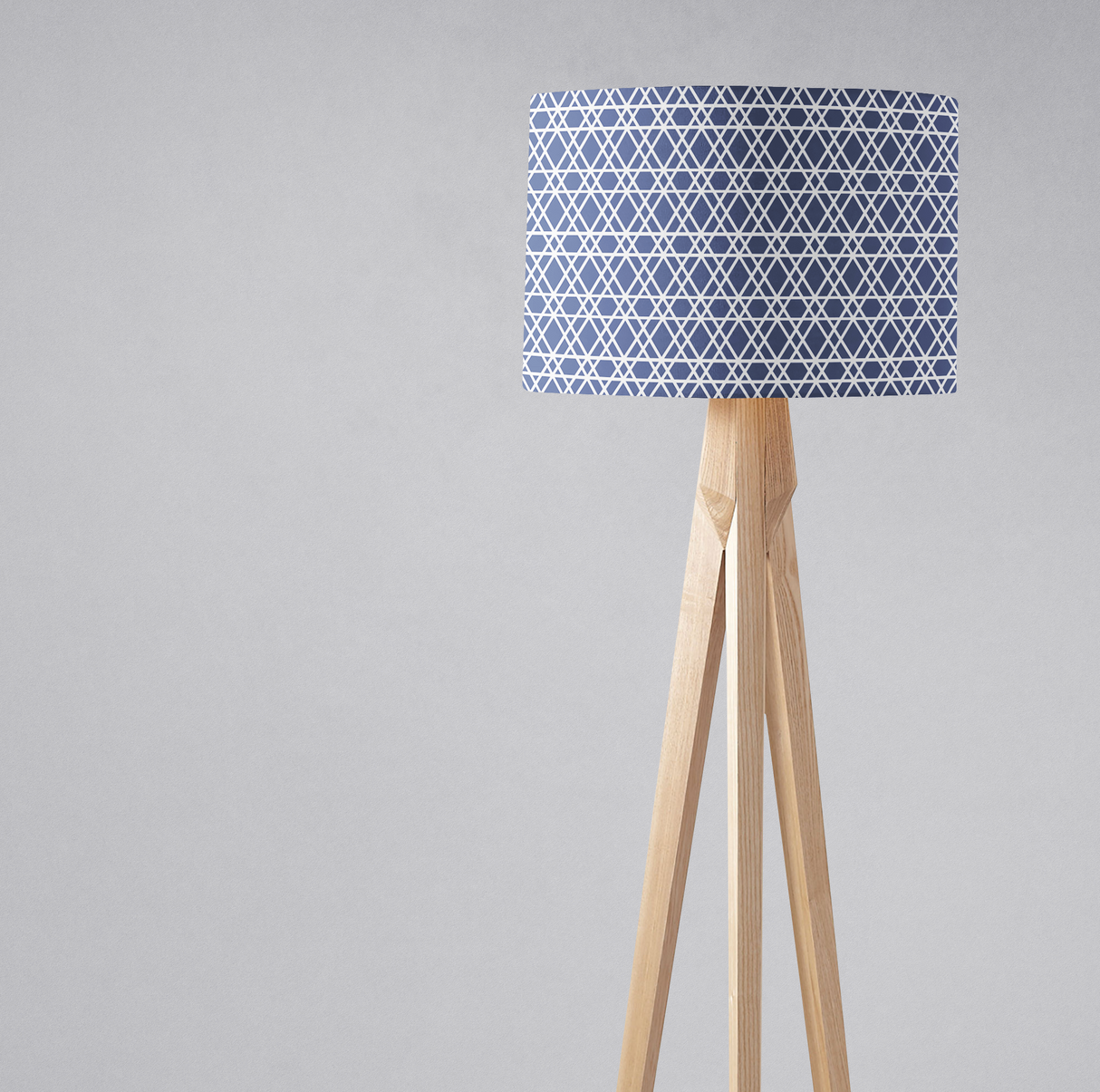 Shadowbright Blue and White Lines Ceiling or Table Lampshade