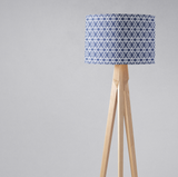 Shadowbright Blue and White Lines Ceiling or Table Lampshade