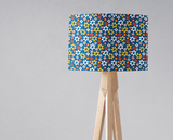 Shadowbright Blue, White and Yellow Floral Retro Lampshade