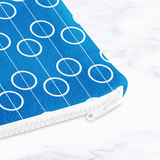 Shadowbright Blue Geometric Retro Make Up bag - 24cm x 19cm