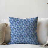 Shadowbright Modern Geometric Blue Cushion Cover – 100% Cotton
