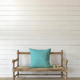 Shadowbright Turquoise/White Modern Geometric Cushion Cover – 100% Cotton