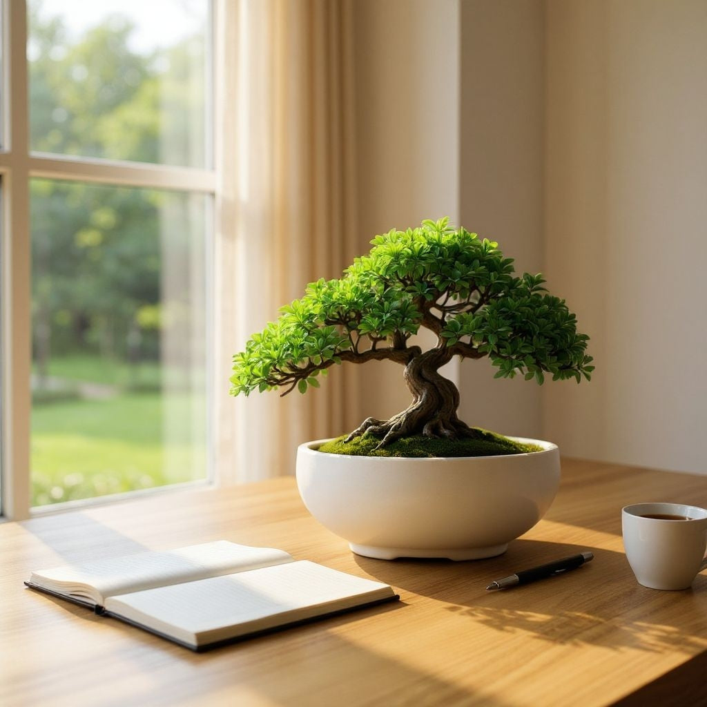 Filamora Studios Minimalist Curved Bonsai Pot