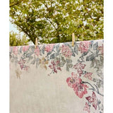 Eco-Washable Cream Rug Flower Design