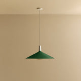 Tala Bower Large Pendant Light in Dark Green Oval II