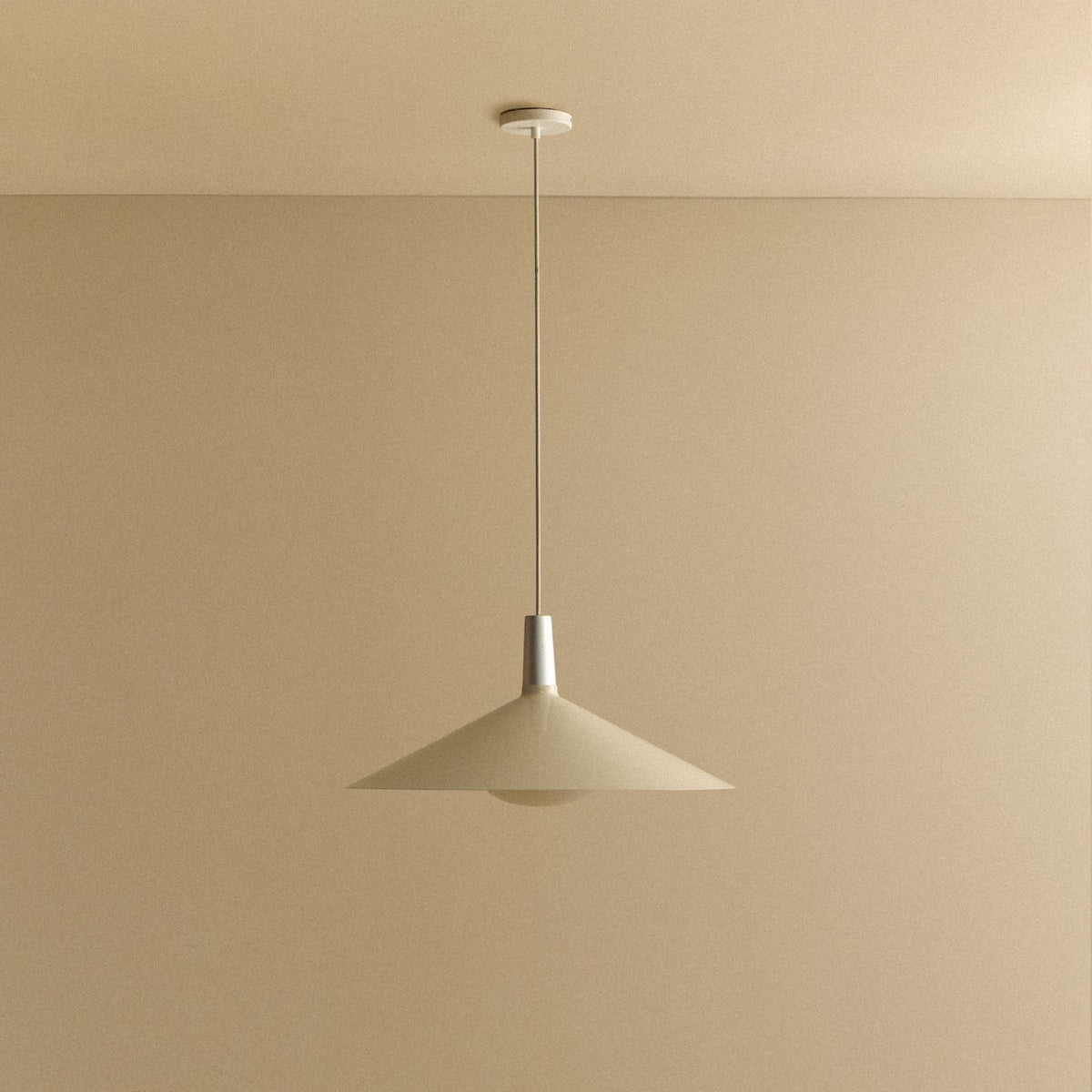 Tala Bower Pendant Light Large in Oyster White with Oval II