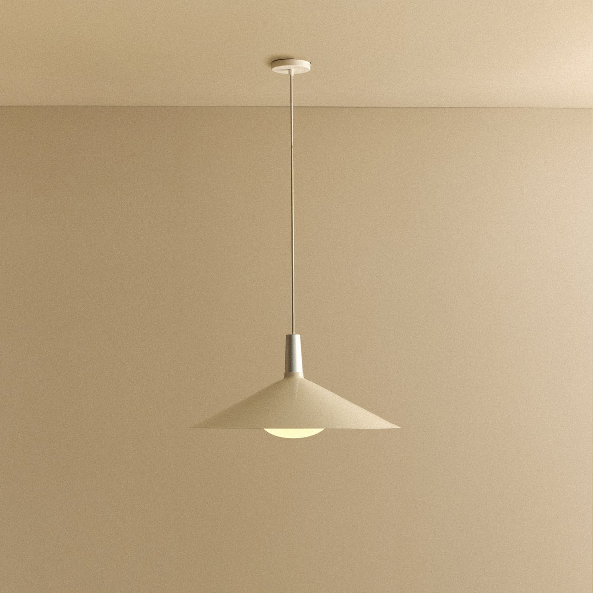 Tala Bower Pendant Light Large in Oyster White with Oval II