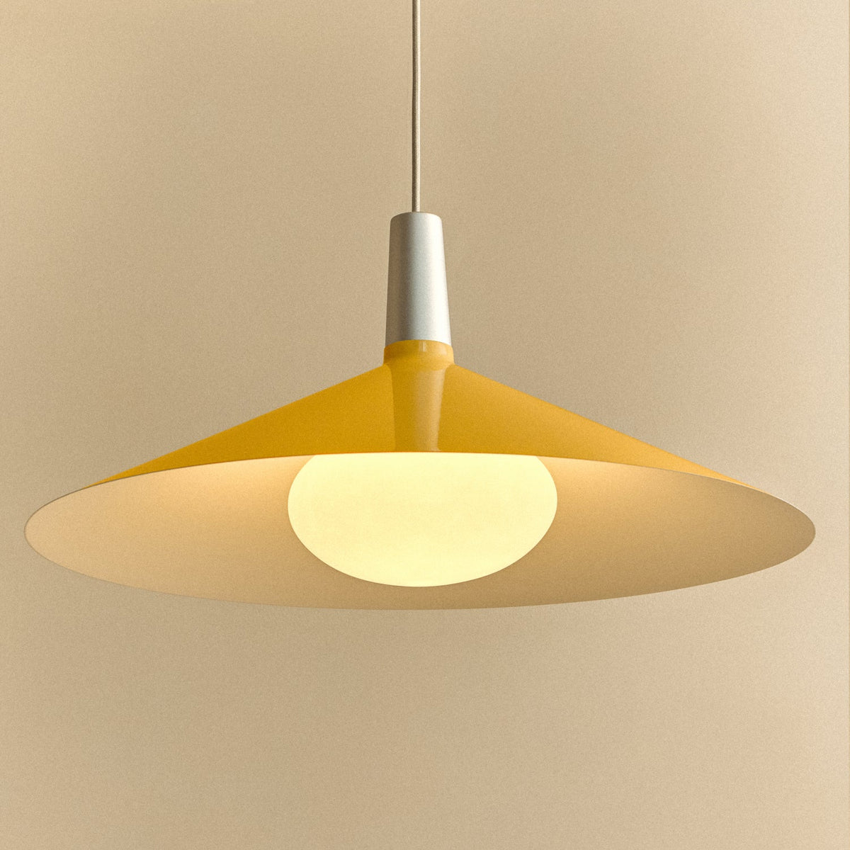 Tala Bower Pendant Light Large in Yellow with Oval II