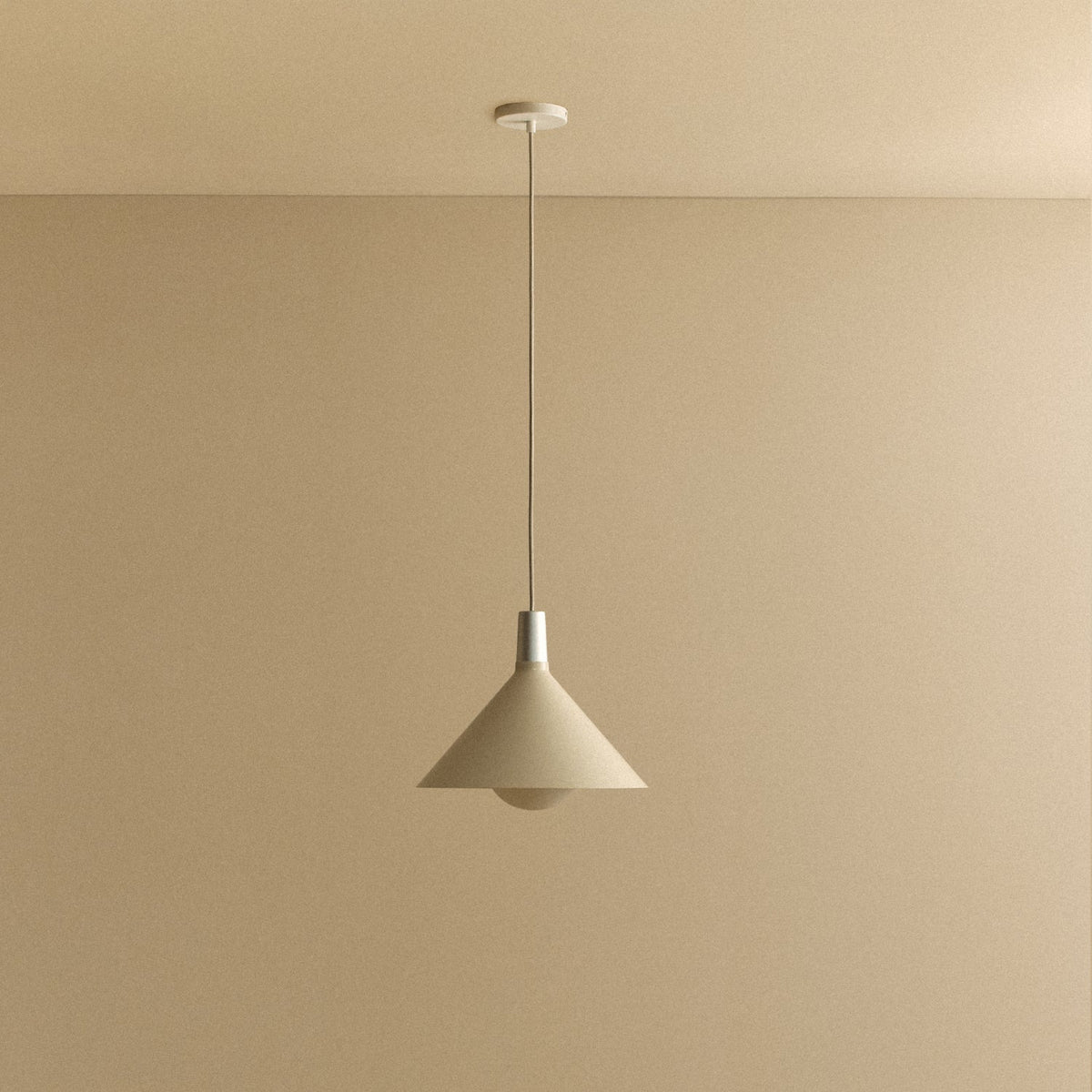 Tala Bower Pendant Light Medium in Oyster White with Sphere IV