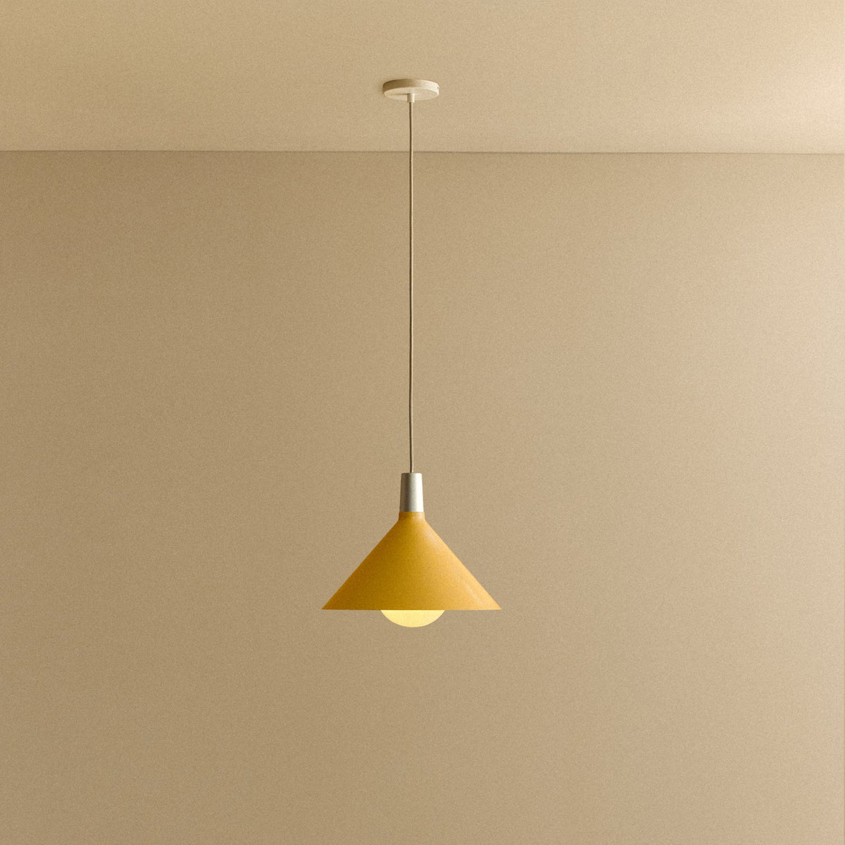 Tala Bower Pendant Medium in Yellow with Sphere IV