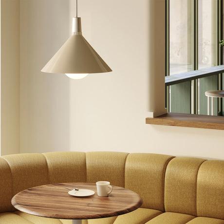 Tala Bower Pendant Light Medium in Oyster White with Sphere IV