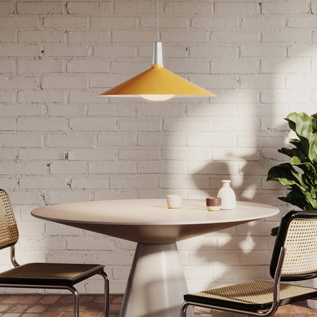 Tala Bower Pendant Light Large in Yellow with Oval II