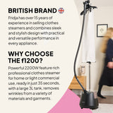 Fridja F1200 Clothes Steamer Pro - 2200W