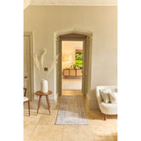 Eco-Washable Grey Rug Bordered Design by The Rugs