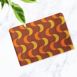 Shadowbright Brown and Orange Retro Make Up bag - 24cm x 19cm