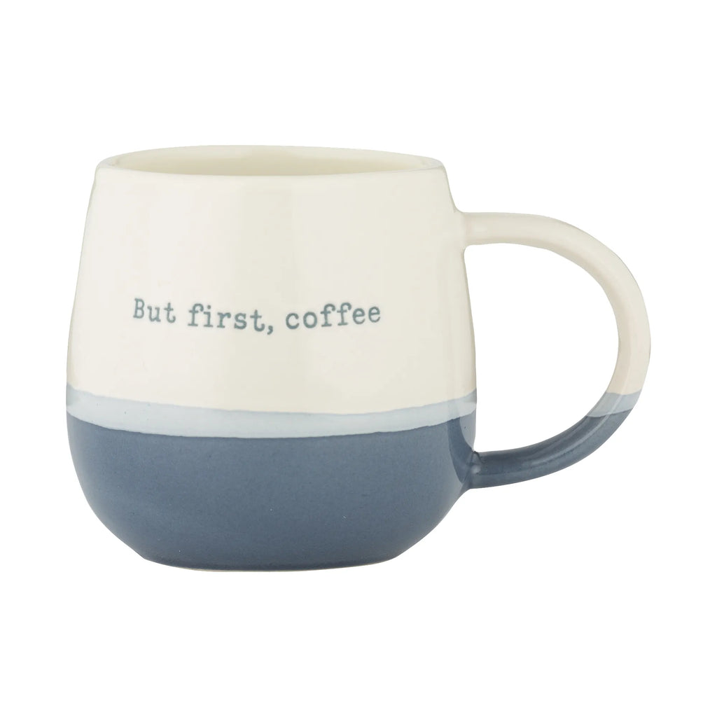 Price & Kensington Stoneware But First Coffee Mug, 34cl