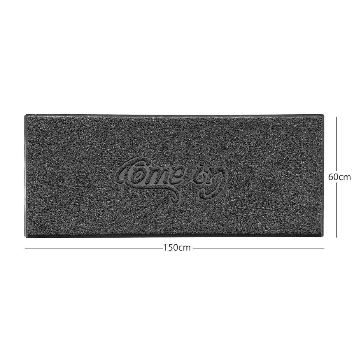 Nicoman "Come In" Grey Spaghetti Door Mat