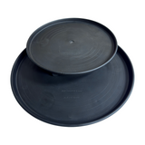 Etree Patio Pot Trolley Set of 2 Black – Medium 30cm & Large 38cm