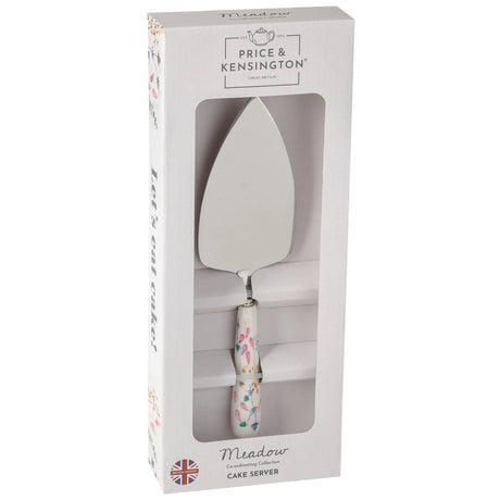 Price & Kensington Meadow Ceramic Handle Cake Server with Floral Print
