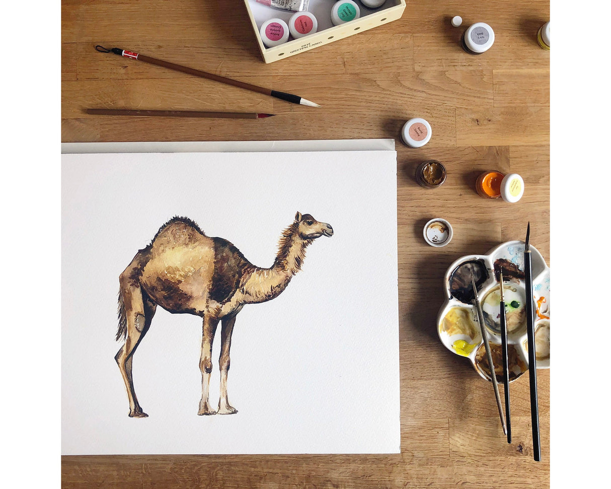 Camel Birthday Cake Card | Katie Hipwell Design