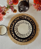 CasaLatina Chamba Black Clay Dinner Plate - Set of 4