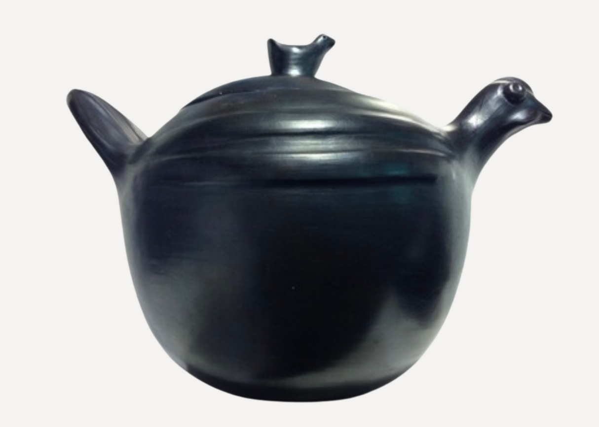 CasaLatina Black Clay Hen Cocotte