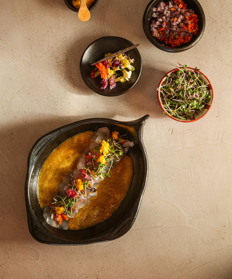 CasaLatina Chamba Black Clay Fish Dish