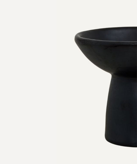 CasaLatina Chamba Black Clay Centrepiece Bowl