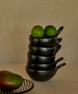 CasaLatina Chamba Black Clay Handle Bowl - Set of 2