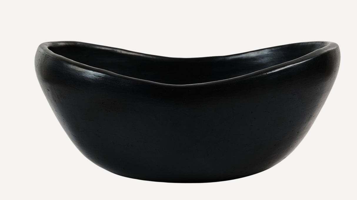 CasaLatina Chamba Black Clay Salad Bowl