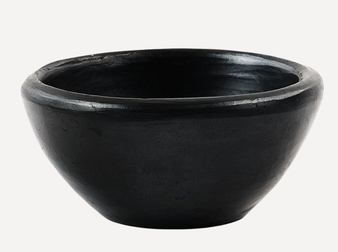 CasaLatina Chamba Black Clay Condiment Dishes - Set of 4