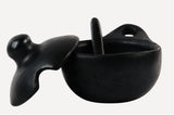 CasaLatina Chamba Black Clay Sauceboat