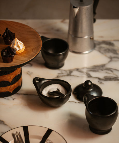 CasaLatina Chamba Black Clay Sauceboat