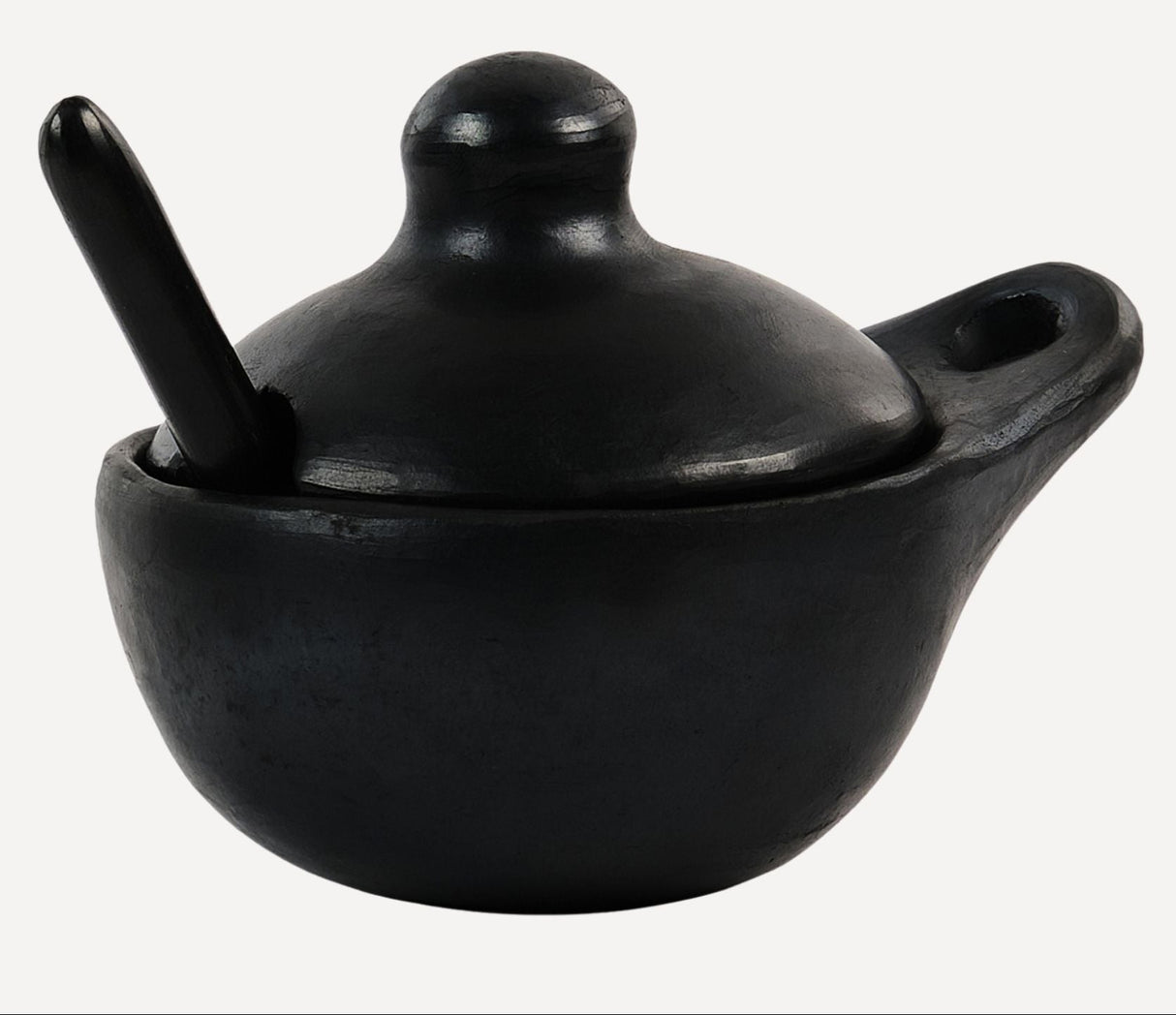 CasaLatina Chamba Black Clay Sauceboat