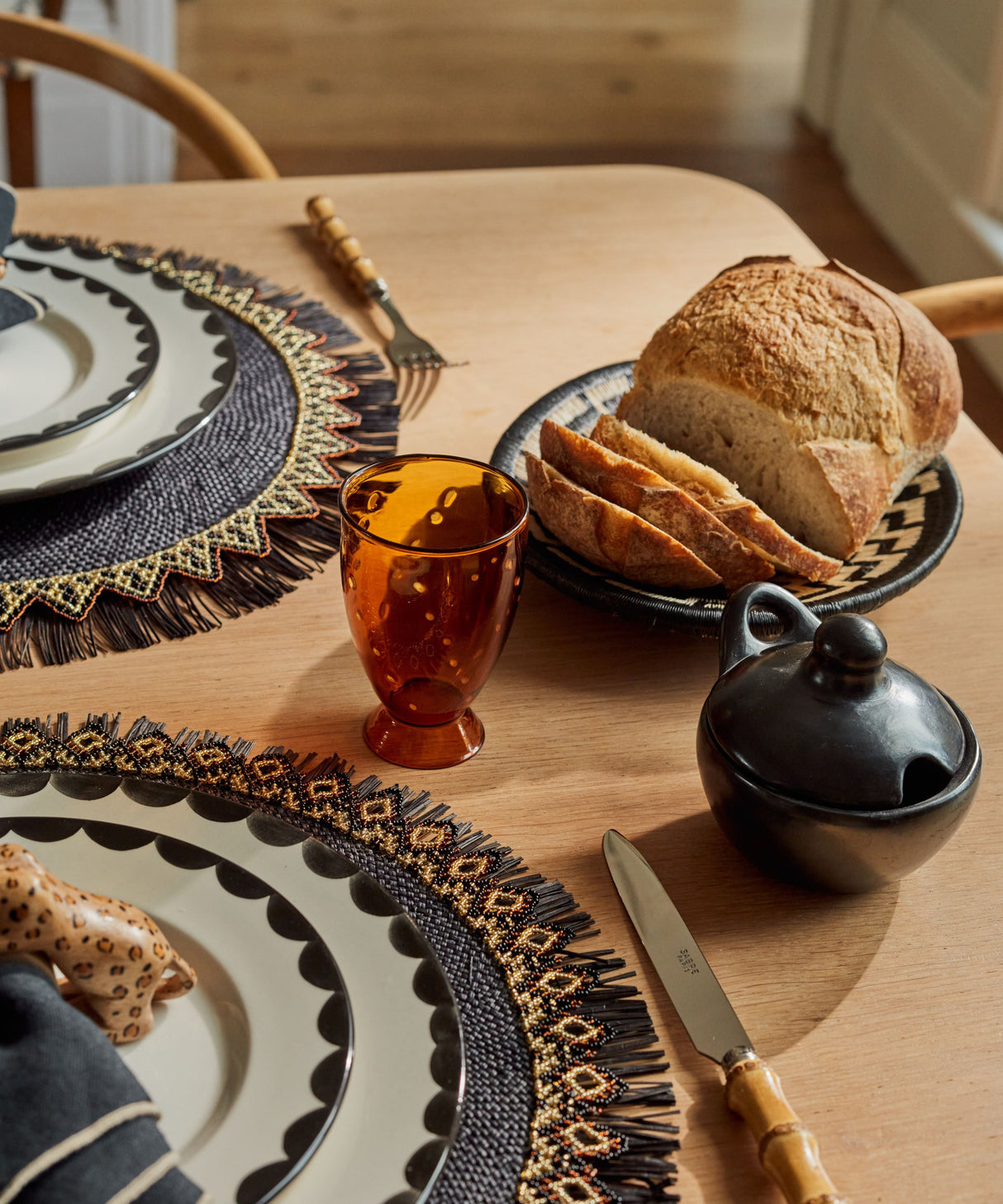 CasaLatina Chamba Black Clay Sauceboat