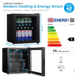 Subcold Cave50 Glass Door Beer Fridge | 42L