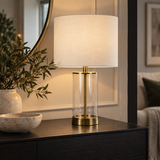 Pagazzi Adelia Antique Brass Small Table Lamp