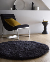 Chicago Black Shaggy Rug by The Rugs